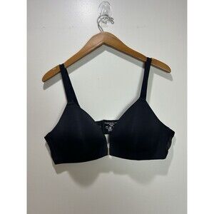 UNDEROUTFIT Women’s XXL Style 1295 Black Seamless Wireless Bra With Front Clasp